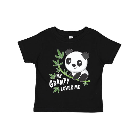 Inktastic My Grampy Loves Me- cute panda Boys or Girls Toddler T-Shirt