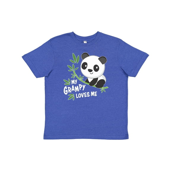 Inktastic My Grampy Loves Me- cute panda Youth T-Shirt