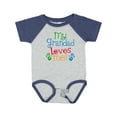 thumbnail image 1 of Inktastic My Grandad Loves Me Boys or Girls Baby Bodysuit, 1 of 5