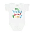 thumbnail image 1 of Inktastic My Grandad Loves Me Boys or Girls Baby Bodysuit, 1 of 5