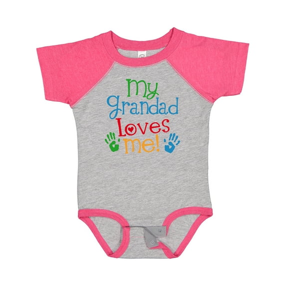 Inktastic My Grandad Loves Me Boys or Girls Baby Bodysuit
