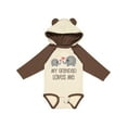 thumbnail image 1 of Inktastic My Grandad Loves Me Boys or Girls Long Sleeve Baby Bodysuit, 1 of 5