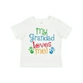 thumbnail image 1 of Inktastic My Grandad Loves Me Boys or Girls Toddler T-Shirt, 1 of 5