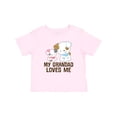thumbnail image 1 of Inktastic My Grandad Loves Me Granddaughter Puppy Girls Girls Baby T-Shirt, 1 of 5