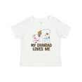 thumbnail image 1 of Inktastic My Grandad Loves Me Granddaughter Puppy Girls Girls Baby T-Shirt, 1 of 5