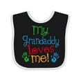 thumbnail image 1 of Inktastic My Grandaddy Loves Me Boys or Girls Baby Bib, 1 of 4