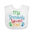 thumbnail image 1 of Inktastic My Grandaddy Loves Me Boys or Girls Baby Bib, 1 of 4