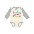 thumbnail image 1 of Inktastic My Grandaddy Loves Me Boys or Girls Long Sleeve Baby Bodysuit, 1 of 5