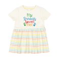 thumbnail image 1 of Inktastic My Grandaddy Loves Me Girls Baby Dress, 1 of 5