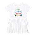 thumbnail image 1 of Inktastic My Grandaddy Loves Me Girls Baby Dress, 1 of 5