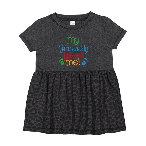 Inktastic My Grandaddy Loves Me Girls Baby Dress