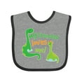 thumbnail image 1 of Inktastic My Granddad Loves Me Baby Boys Baby Bib, 1 of 4