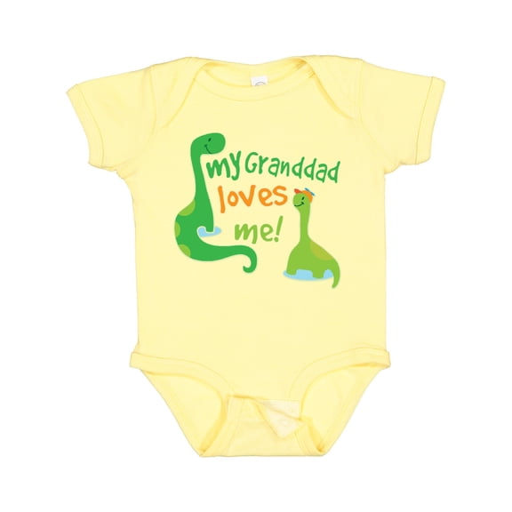 Inktastic My Granddad Loves Me Baby Boys Baby Bodysuit