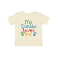 thumbnail image 1 of Inktastic My Granddad Loves Me Boys or Girls Baby T-Shirt, 1 of 5