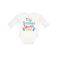 thumbnail image 1 of Inktastic My Granddad Loves Me Boys or Girls Long Sleeve Baby Bodysuit, 1 of 5