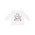 thumbnail image 1 of Inktastic My Granddad Loves Me Gift Boys or Girls Long Sleeve Toddler T-Shirt, 1 of 5