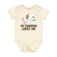 thumbnail image 1 of Inktastic My Granddad Loves Me Granddaughter Girls Girls Baby Bodysuit, 1 of 5