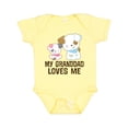 thumbnail image 1 of Inktastic My Granddad Loves Me Granddaughter Girls Girls Baby Bodysuit, 1 of 5