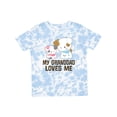 thumbnail image 1 of Inktastic My Granddad Loves Me Granddaughter Girls Girls Toddler T-Shirt, 1 of 5