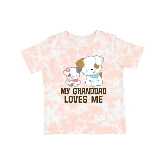 Inktastic My Granddad Loves Me Granddaughter Girls Girls Toddler T-Shirt
