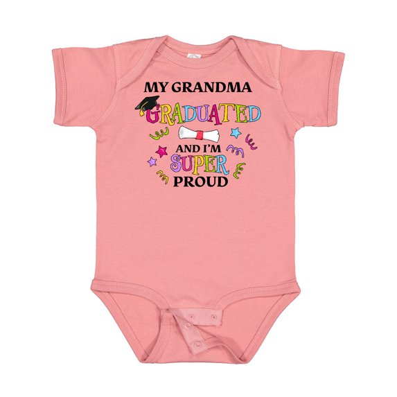 Inktastic My Grandma Graduated and I'm Super Proud Boys or Girls Baby Bodysuit