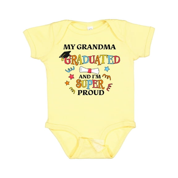 Inktastic My Grandma Graduated and I'm Super Proud Boys or Girls Baby Bodysuit