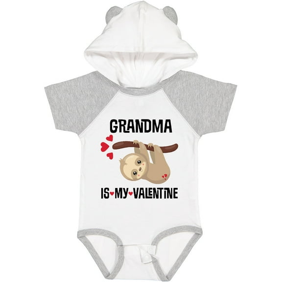 Inktastic My Grandma Is My Valentine Boys or Girls Baby Bodysuit