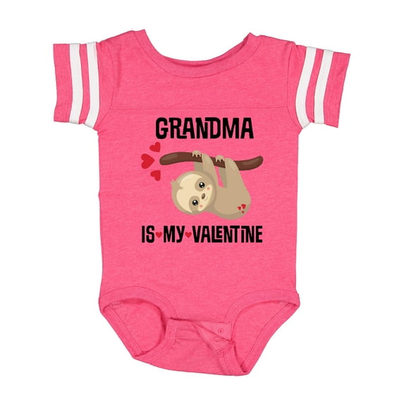 Inktastic My Grandma Is My Valentine Boys or Girls Baby Bodysuit