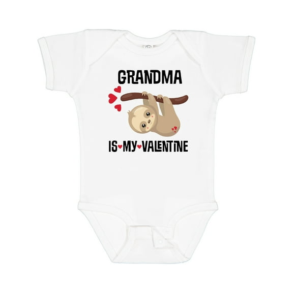 Inktastic My Grandma Is My Valentine Boys or Girls Baby Bodysuit
