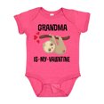 thumbnail image 1 of Inktastic My Grandma Is My Valentine Boys or Girls Baby Bodysuit, 1 of 5