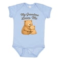 thumbnail image 1 of Inktastic My Grandma Loves Me Bear Hug Boys or Girls Baby Bodysuit, 1 of 5