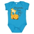 thumbnail image 1 of Inktastic My Grandma Loves Me Boys or Girls Baby Bodysuit, 1 of 5