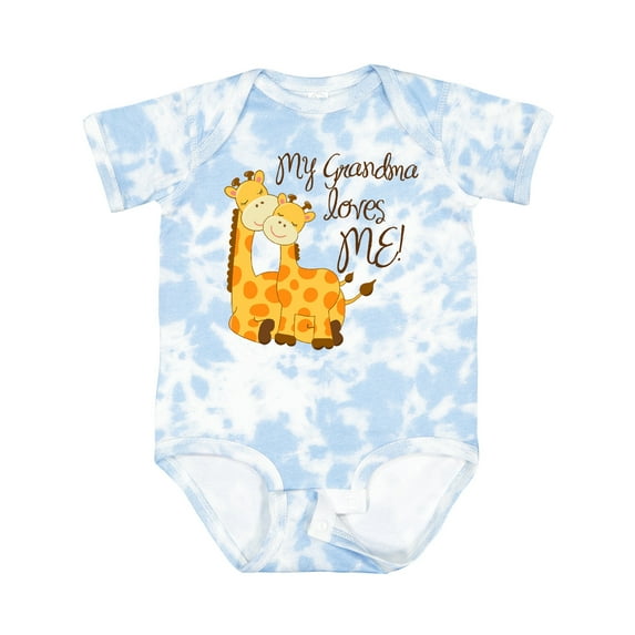 Inktastic My Grandma Loves Me Boys or Girls Baby Bodysuit