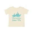 thumbnail image 1 of Inktastic My Grandma Loves Me Boys or Girls Baby T-Shirt, 1 of 5