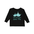 thumbnail image 1 of Inktastic My Grandma Loves Me Boys or Girls Long Sleeve Toddler T-Shirt, 1 of 5