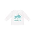 thumbnail image 1 of Inktastic My Grandma Loves Me Boys or Girls Long Sleeve Toddler T-Shirt, 1 of 5