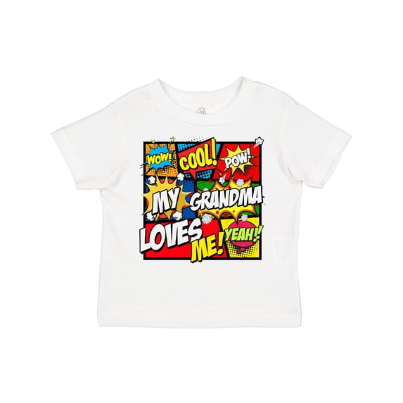 Inktastic My Grandma Loves Me Boys or Girls Toddler T-Shirt