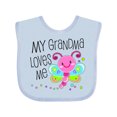 thumbnail image 1 of Inktastic My Grandma Loves Me Cute Dragonfly Boys or Girls Baby Bib, 1 of 4