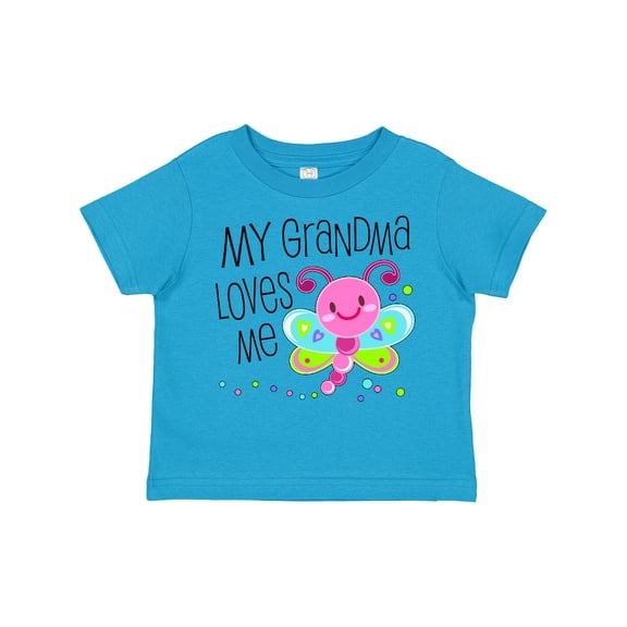 Inktastic My Grandma Loves Me- Cute Dragonfly Boys or Girls Toddler T-Shirt