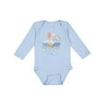 thumbnail image 1 of Inktastic My Grandma Loves Me Cute Elephants Clouds Moon and Stars Boys or Girls Long Sleeve Baby Bodysuit, 1 of 5