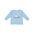 thumbnail image 1 of Inktastic My Grandma Loves Me Cute Elephants Clouds Moon and Stars Boys or Girls Long Sleeve Toddler T-Shirt, 1 of 5