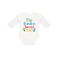 thumbnail image 1 of Inktastic My Grandma Loves Me Gift Boys or Girls Long Sleeve Baby Bodysuit, 1 of 5