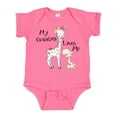 thumbnail image 1 of Inktastic My Grandma Loves Me Giraffe Boys or Girls Baby Bodysuit, 1 of 5