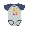 thumbnail image 1 of Inktastic My Grandma Loves Me Giraffe Boys or Girls Baby Bodysuit, 1 of 5