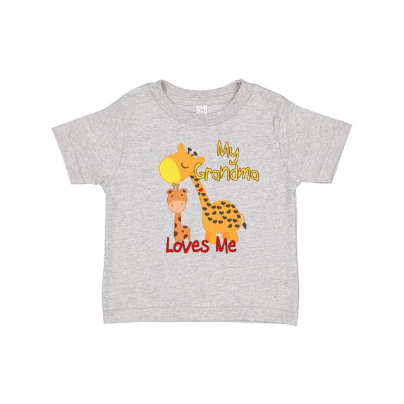 Inktastic My Grandma Loves Me Giraffe Boys or Girls Baby T-Shirt