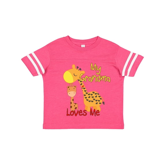 Inktastic My Grandma Loves Me Giraffe Boys or Girls Toddler T-Shirt