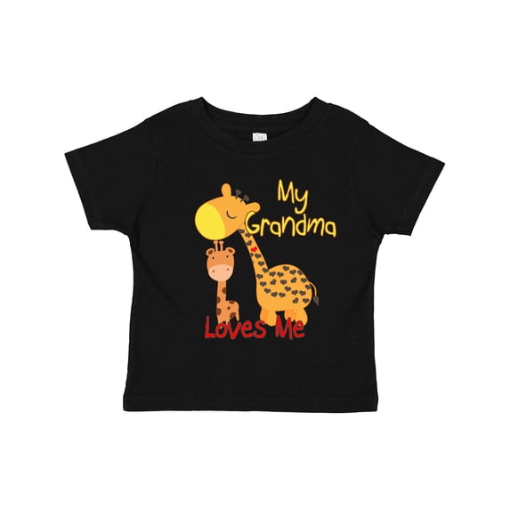 Inktastic My Grandma Loves Me Giraffe Boys or Girls Toddler T-Shirt