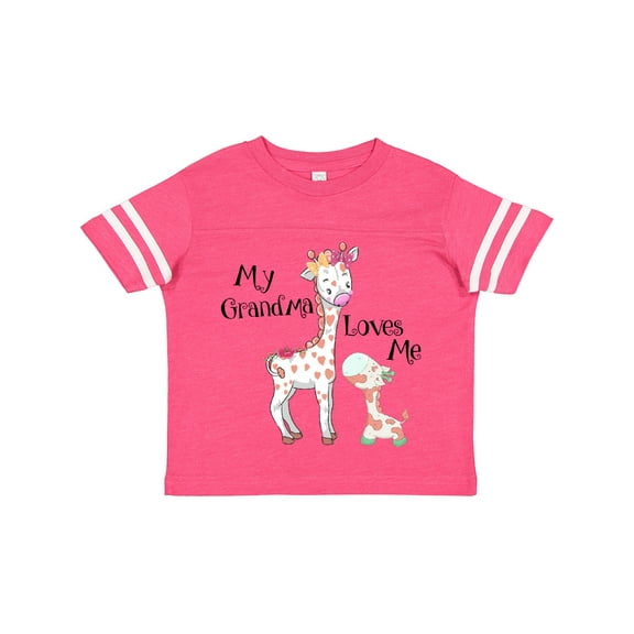 Inktastic My Grandma Loves Me Giraffe Boys or Girls Toddler T-Shirt