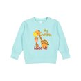 thumbnail image 1 of Inktastic My Grandma Loves Me Giraffe Toddler Sweatshirt, 1 of 4