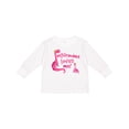 thumbnail image 1 of Inktastic My Grandma Loves Me Girls Dinosaur Girls Long Sleeve Toddler T-Shirt, 1 of 5